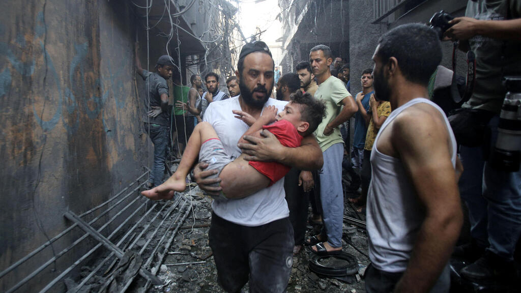 הרס בעיר עזה, השבוע (צילום: BASHAR TALEB / AFP) ההרס בעיר עזה