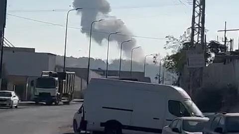 Rocket falls in open area in northern Sharon Plains נפילה בשטח פתוח בין צור יצחק וטייבה