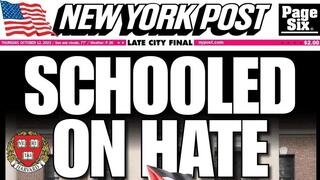 ניו יורק פוסט ביקורת על מכתבי התמיכה ב חמאס ב הרווארד חרבות ברזל