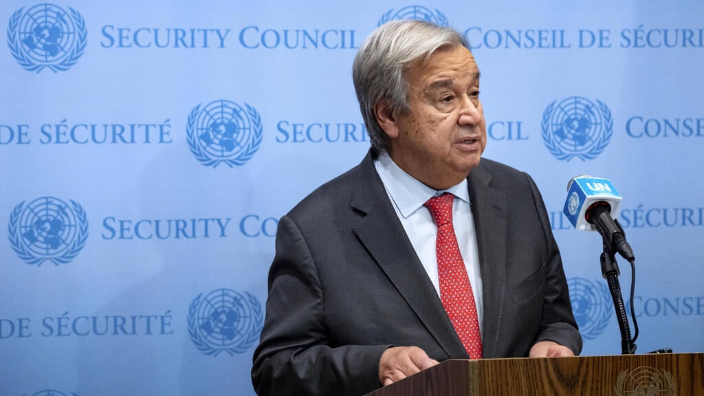 UN Secretary-General António Guterre (Photo: AP Photo/Craig Ruttle) אנטוניו גוטרש