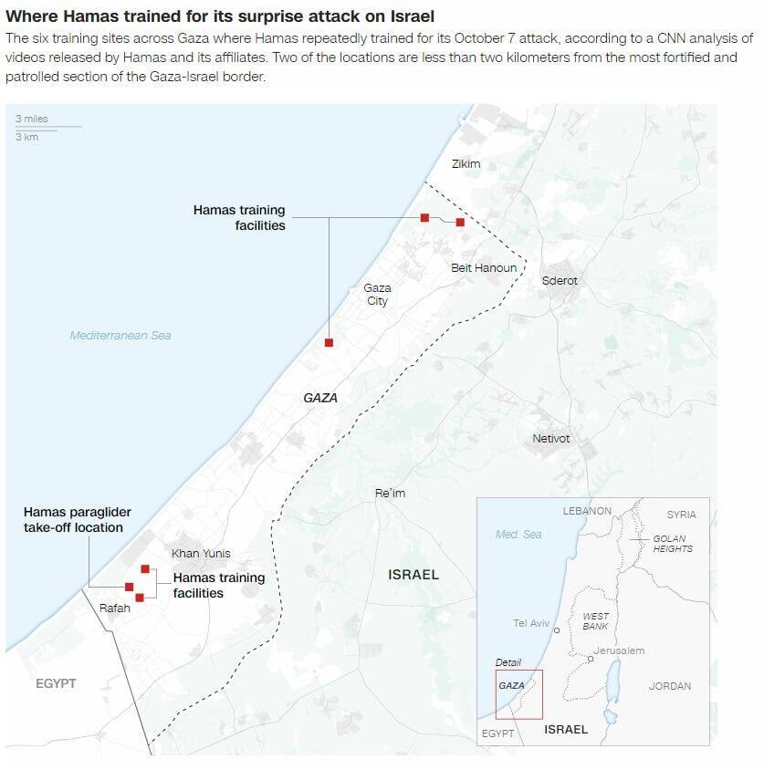 מתחמי האימונים של חמאס ברצועת עזה לפני מתקפת הפתע