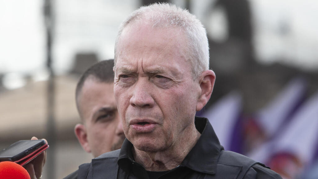 "נמשיך עד שנבצע את המשימה במלואה". גלנט (צילום: גיל נחושתן) יואב גלנט שר הביטחון באוגדה 162