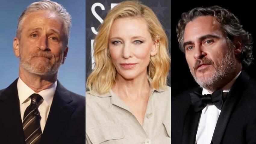 Joaquin Phoenix, Cate Blanchett, Jon Stewart 