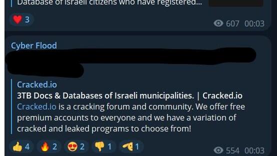 מתקפת תודעה על ידי האקרים פרו-פלסטינים בטלגרם. אלפי קבוצות טרור פועלות בפלטפורמה ללא מפריע (צילום מסך: טלגרם) מתקפת תודעה על ידי האקרים פרו-פלסטינים