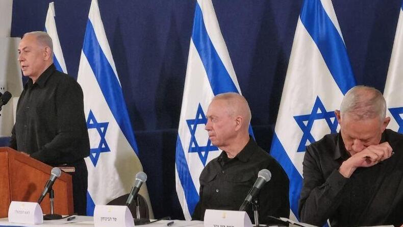יואב גלנט, בני גנץ ובנימין נתניהו