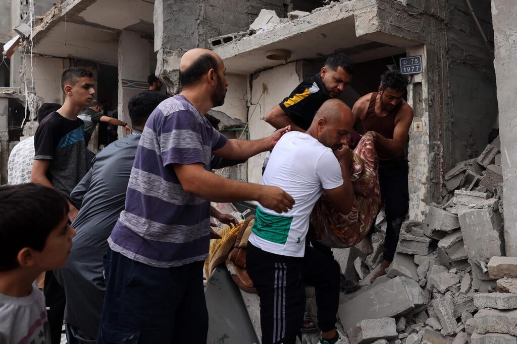 צילום: MOHAMMED ABED / AFP רפיח רצועת עזה