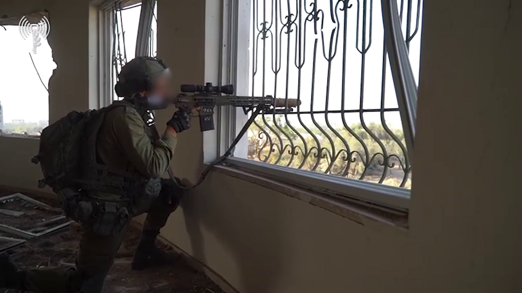 IDF forces operating within the Gaza Strip (Photo: IDF Spokesperson's Unit) פעילות כוחות צה"ל בתוך רצועת עזה
