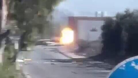 טנקים של צה"ל ברחוב סלאח א-דין בעזה