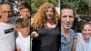 ליאת ואביב אצילי, מירב טל, יאיר יעקב ושני ילדיו אור בן 16 ויגיל בן 12, 