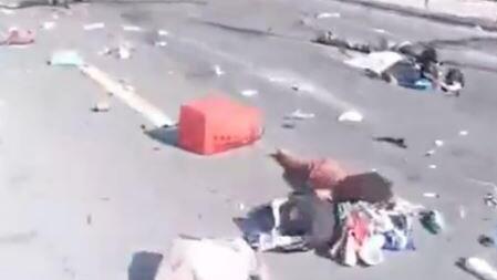 Footage from video reportedly showing Palestinians shot by Hamas