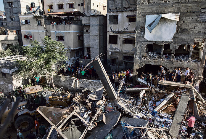 הוגמש נוהל הפצצת מטרות בעזה | צילום: HAITHAM IMAD אי־פי־אי yk13662564