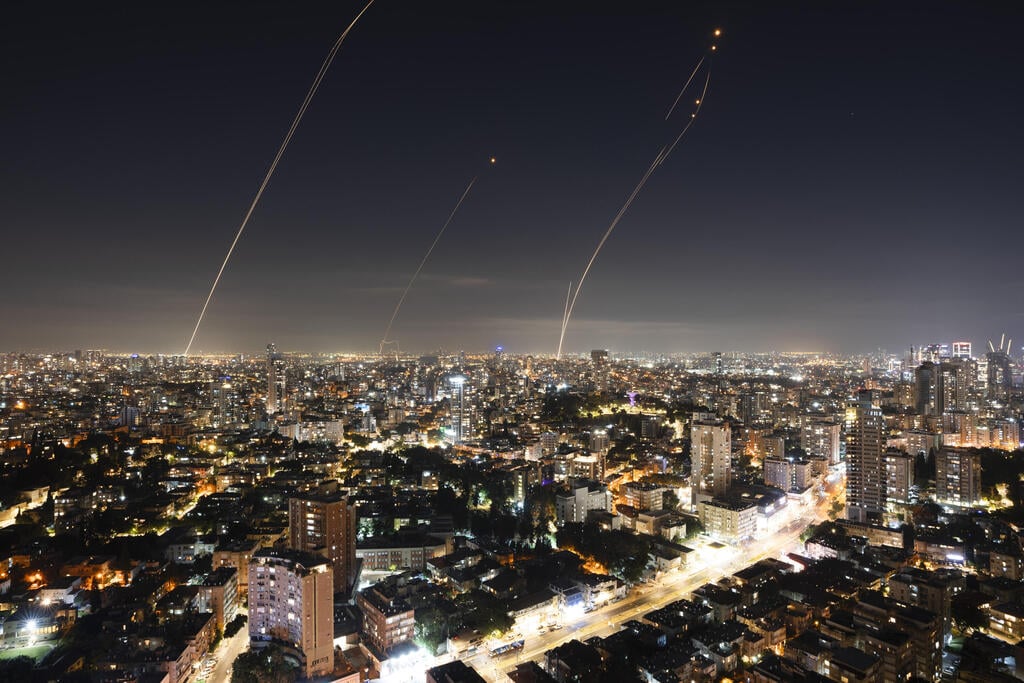 יירוטי כיפת ברזל במטח לעבר המרכז
