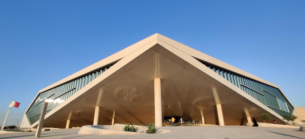 כמו מעטפה - Qatar National Library (צילום: Ananthu Satheesh, shutterstock) Qatar National Library