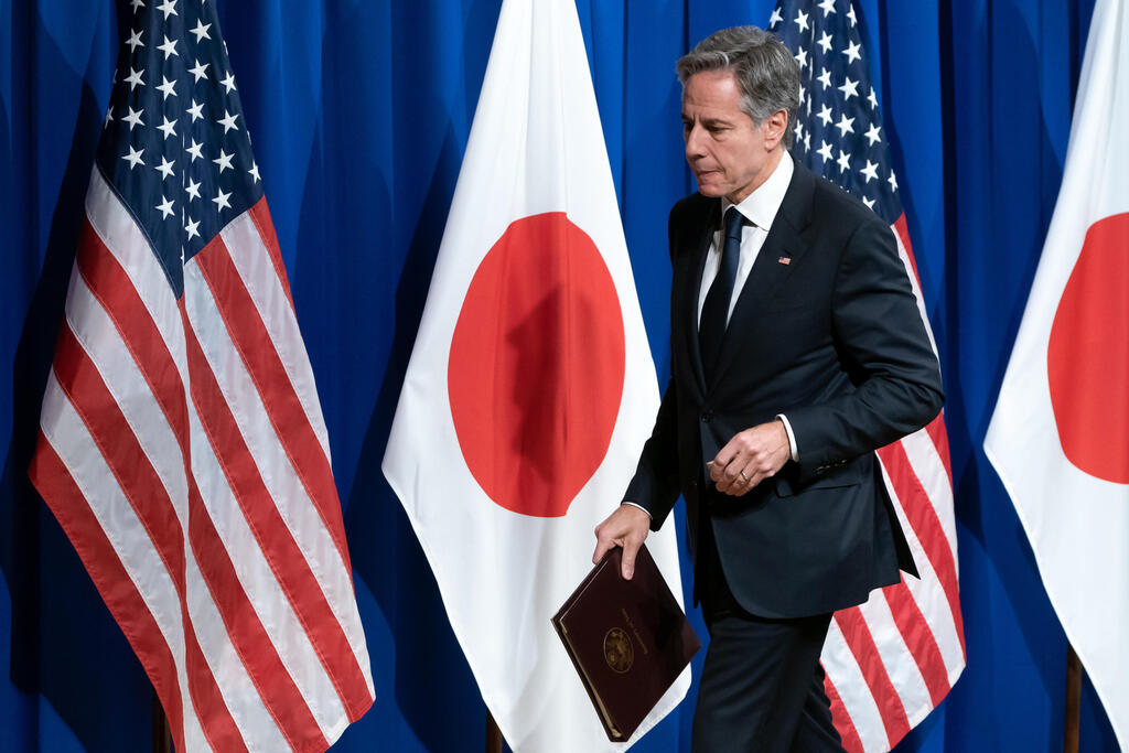 U.S. Secretary of State Antony Blinken in Tokyo for the G7 foreign ministers' meeting 