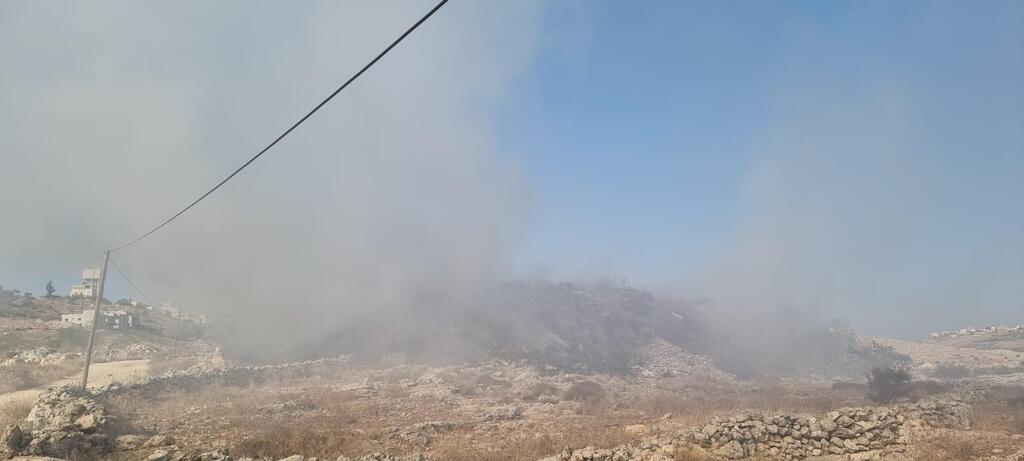 שריפת פסולת ברשות הפלסטינית