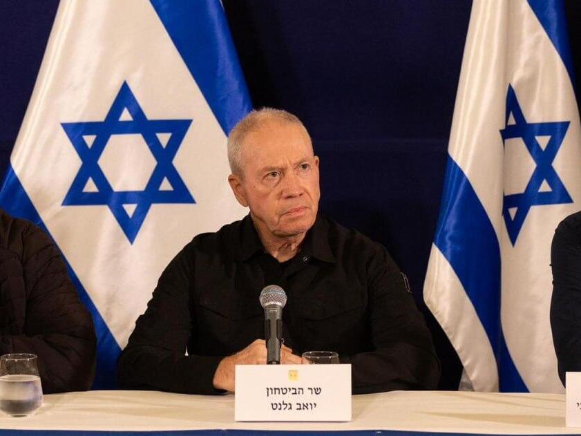 מסיבת עיתונאים של ראש הממשלה בנימין נתניהו, שר הביטחון יואב גלנט ובני גנץ