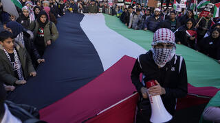הפגנה פרו-פלסטינית בלונדון 2023