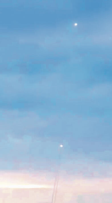 מטח כבד לצפון, יירוט בשמי הקריות yk13673542