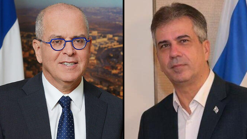 הרמ"ט עוזב "בשל חילוקי דעות" (צילום: שלומי אמסלם, משרד החוץ) אלי כהן, יוסי עמרני