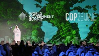 ד"ר סולטאן אל-ג'אבר, נשיא ועידת האומות המאוחדות לשינוי אקלים בדובאי (COP28), בנאום לקראת הוועידה