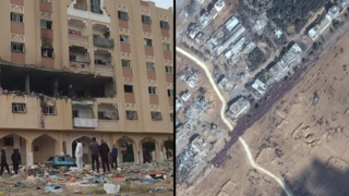 לפי דיווחים פלסטינים: הפצצת בניין בחאן יונס