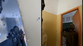 תיעוד מפעילות לוחמי יחידת דובדבן ברצועת עזה - איתור אמצעי לחימה בתוך בית ספר תיכון