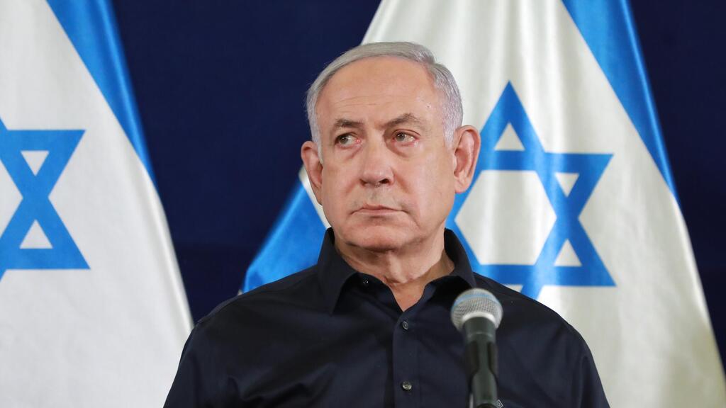 נתניהו (צילום: דנה קופל) מסיבת עיתונאים של ראש הממשלה בנימין נתניהו, שר הביטחון יואב גלנט ובני גנץ יו"ר המחנה הממלכתי