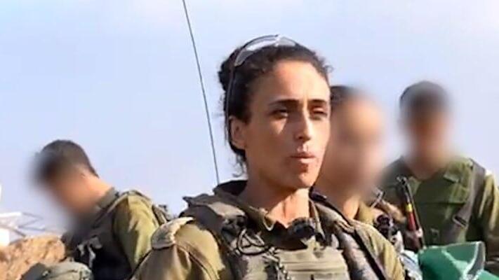 מפקדת הגדוד סגן-אלוף ירדן (צילום: דובר צה"ל) תיעוד מפעילות לוחמות ולוחמי גדוד שחר ברצועת עזה