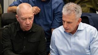 שר הביטחון יואב גלנט בהתכנסות קבינט ניהול המלחמה
