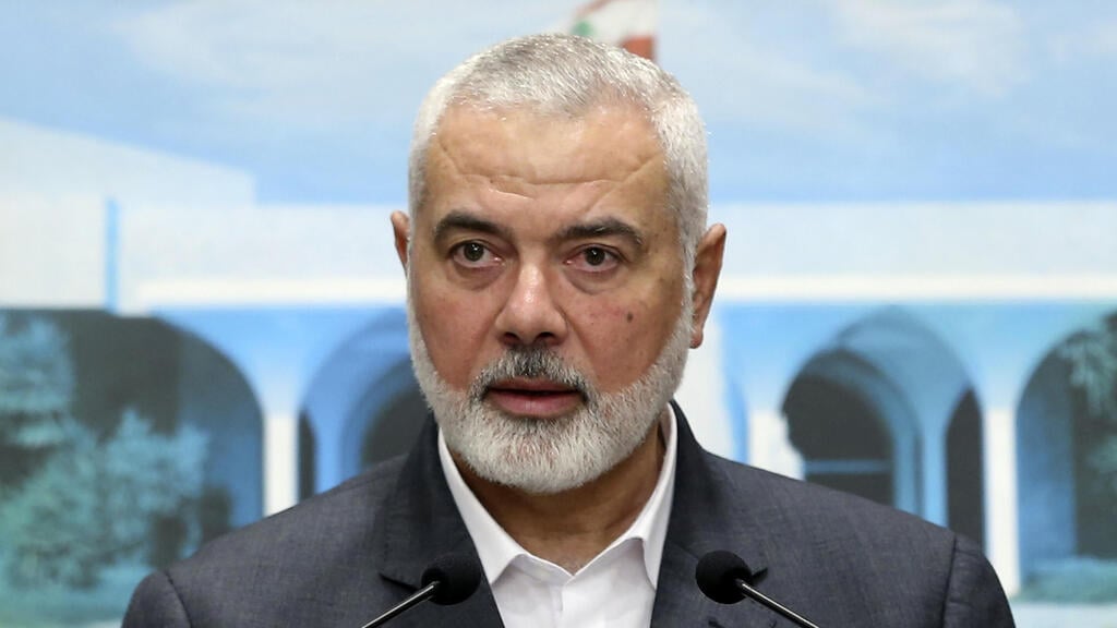Ismail Haniyeh (Photo: Turkish Presidential Press Office/Handout via REUTERS ,Dalati Nohra/Lebanese Official Government via AP) איסמעיל הנייה