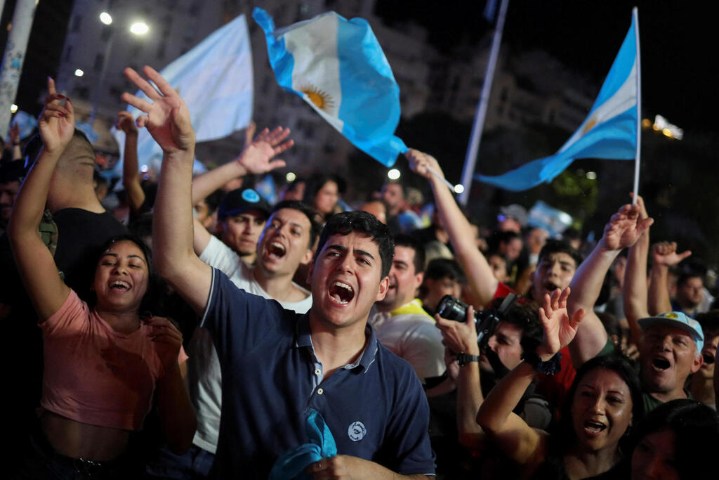 בואנוס איירס, ארגנטינה חגיגות אחרי הניצחון 