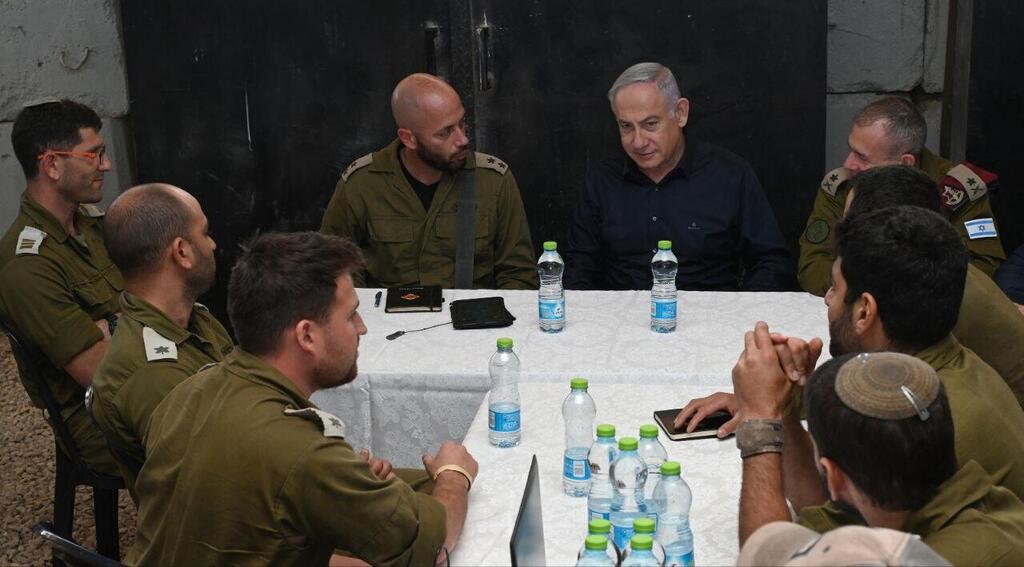 פגישה בין ראש הממשלה בנימין נתניהו ללוחמי מילואים גדוד 8101