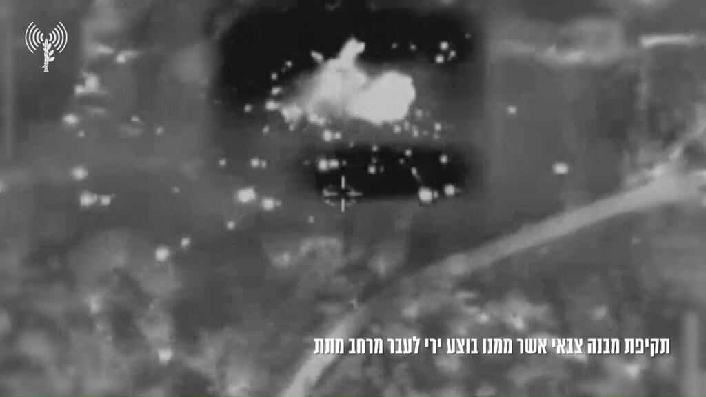 IAF jets strike Hezbollah targets (Photo: IDF Spokesperson's Unit) תיעוד: מטוסי קרב של צה"ל השלימו תקיפה נוספת בשטח לבנון