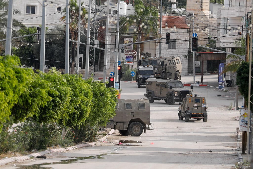 כוחות צה"ל בטול כרם, השבוע (צילום: REUTERS/Raneen Sawafta) טול כרם