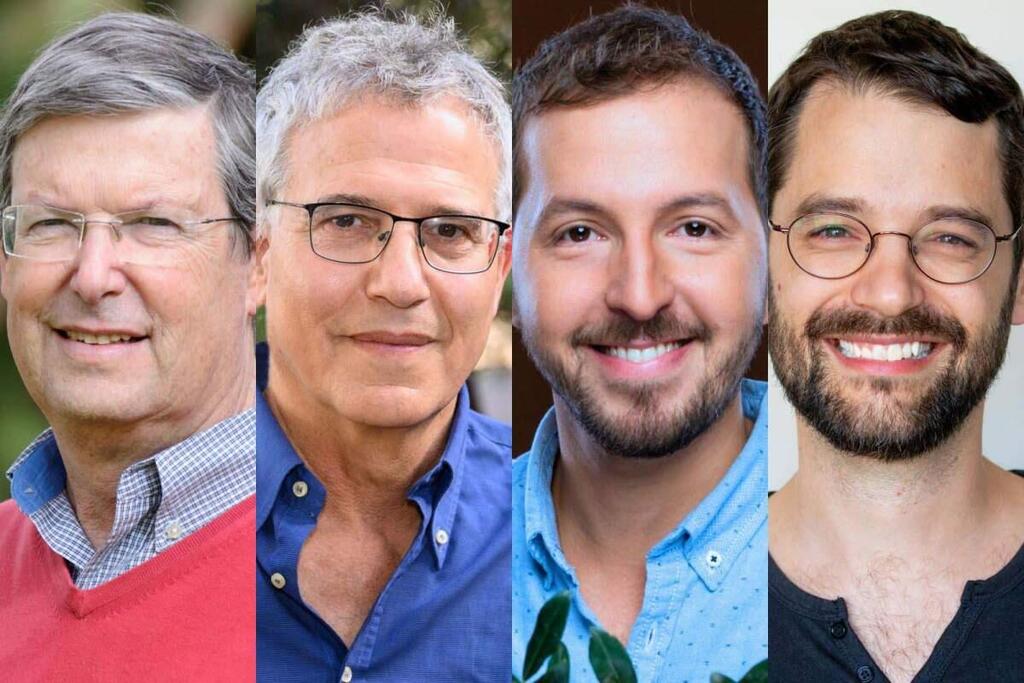 מימין: ד"ר יונתן מולר, ד"ר רפאל שטרן, ד"ר אייל רוטנברג ופרופ' דן יקיר