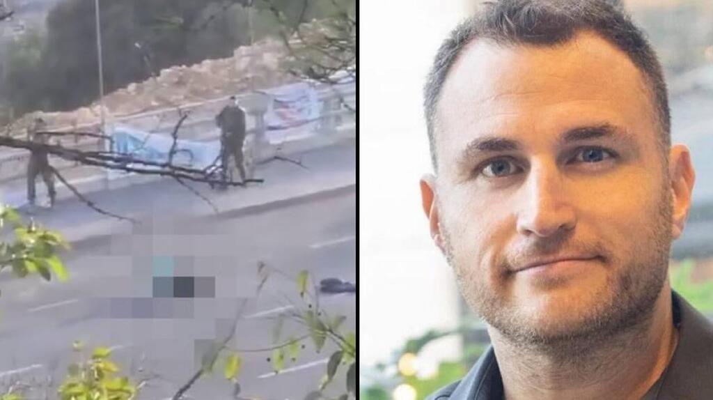 יובל וזירת הפיגוע הקטלני (באדיבות המשפחה) יובל וזירת הפיגוע הקטלני