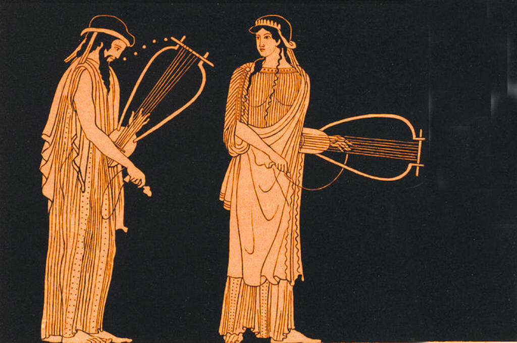 ספפו ואלקאיוס, שני משוררים מלסבוס. 470 לפנה"ס