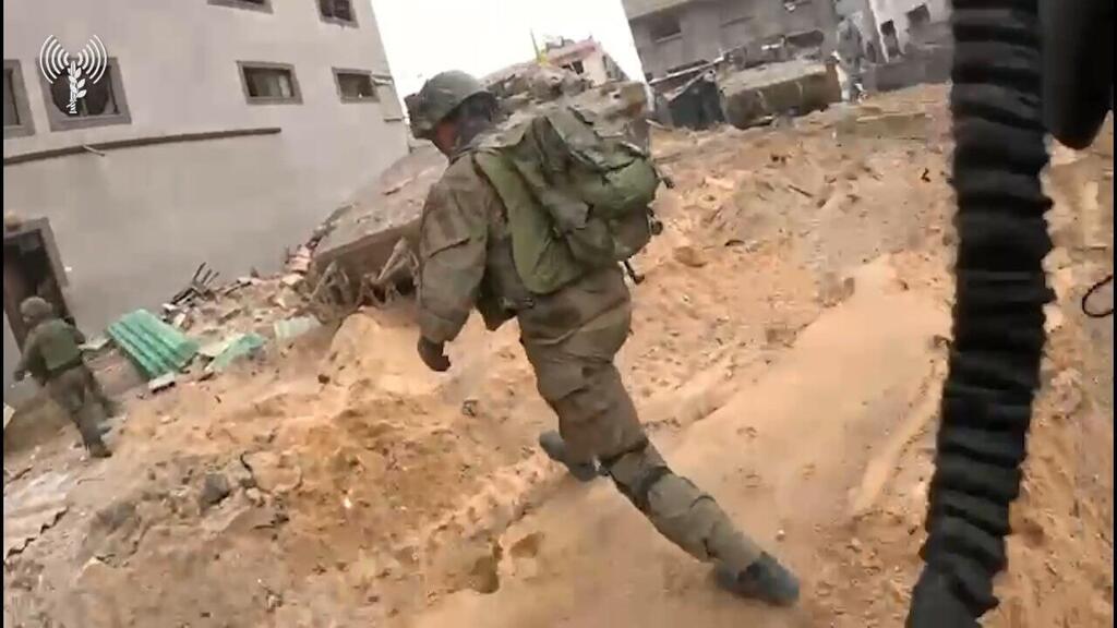 IDF's 36th Brigade in Shijaiyah neighborhood rubble (Photo: IDF Spokesperson's Unit) תיעוד פעילות אוגדה 36 וסיירת חרוב במרחב שג'עייה