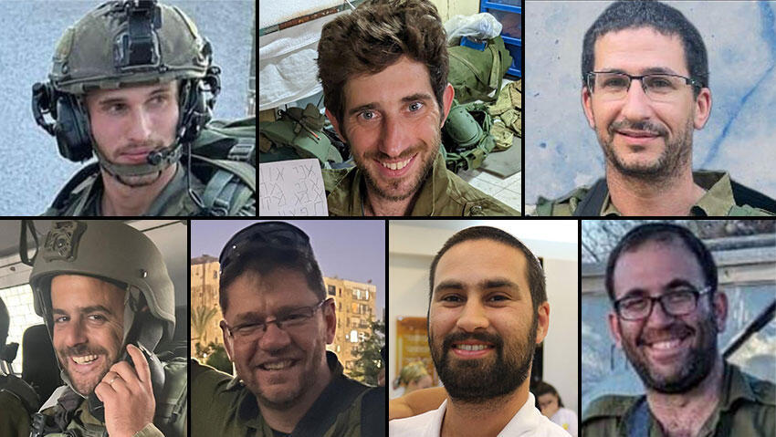      ס"ן במיל' אביתר כהן, רס"ם במיל' איתי פרי, רס"ם במיל' גדעון אילני ,  רס"ן גל בכר, רס"ן במיל' רומן ברונשטיין, סרן במיל' אליה יאנובסקי, רס"ר במיל' ארי יחיאל זנילמן 