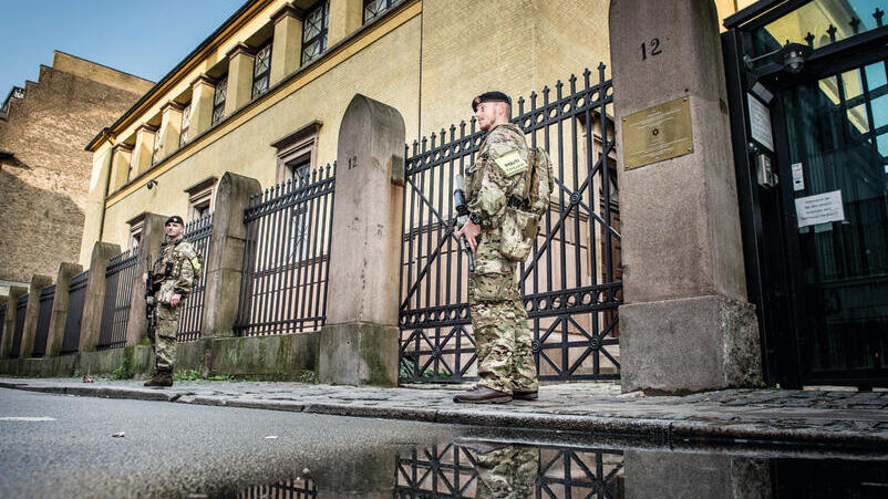 סוכל פיגוע חמור. בית הכנסת בקופנהגן | צילום: אי־פי־אי, Mads Claus Rasmussen yk13718308