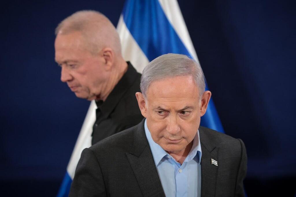 נתניהו וגלנט. אצל רה"מ כועסים על ההדלפות לגבי בלימת מתקפת המנע (צילום: נעם ריבקין פנטון) בנימין נתניהו, יואב גלנט