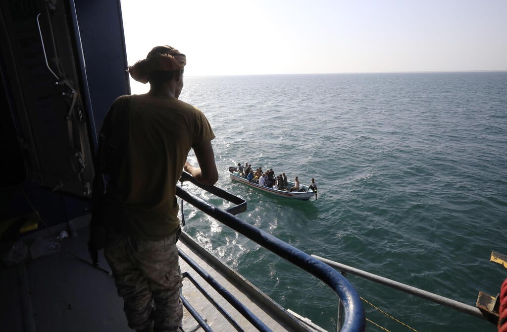 Houthi fighter keeps watch on the deck of the Galaxy Leader cargo ship (Photo: Yahya Arhab / EPA) Houthi fighter keeps watch on the deck of the Galaxy Leader cargo ship, seized by the Houthis earlier this month