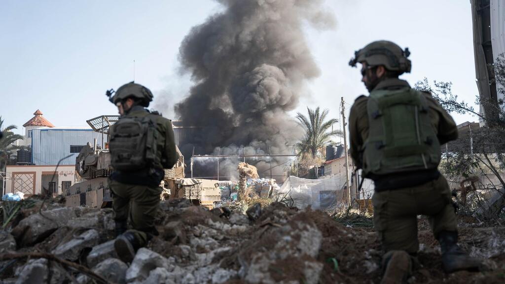 IDF forces in Gaza (Photo: IDF Spokesperson's Unit) תיעוד: פעילות הלחימה של לוחמי חטיבת הצנחנים ביצעו במרחב שג'עייה ברצועת עזה