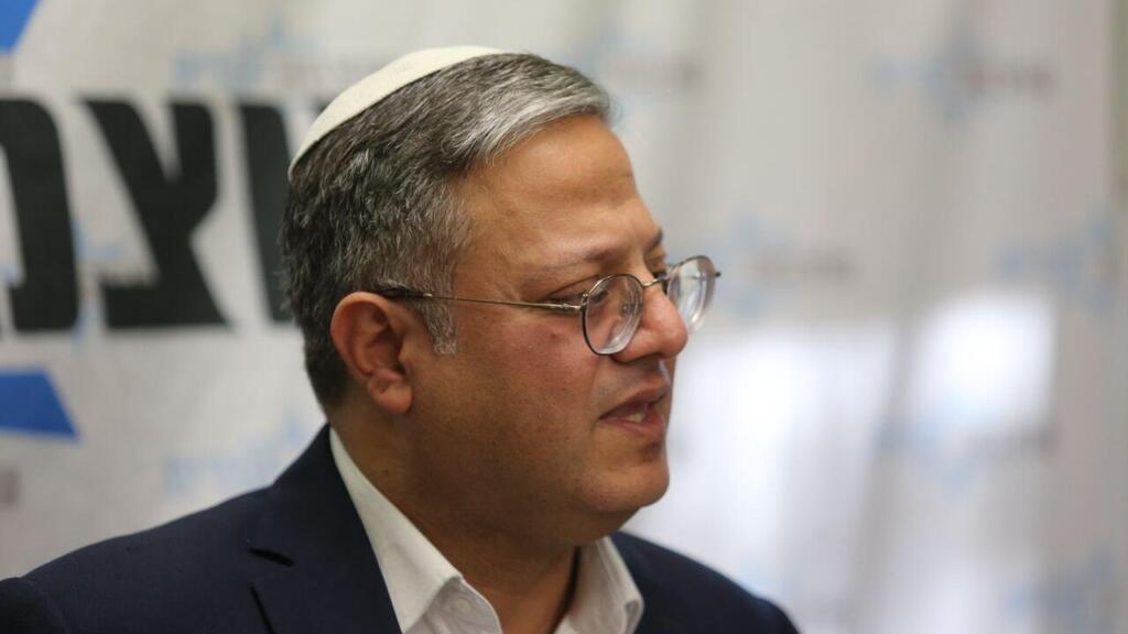 מאיים לפרוש. בן גביר (צילום: אלכס קולומויסקי ) איתמר בן גביר