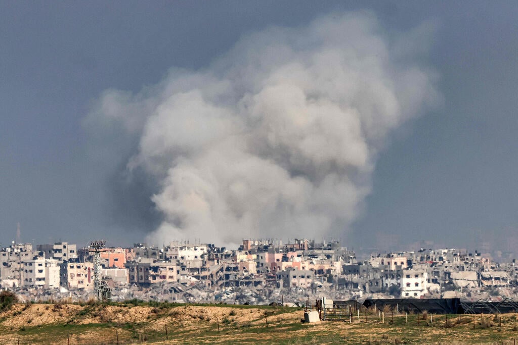 Israeli strike in Gaza (Photo: JACK GUEZ / AFP)) תקיפות צה"ל ברצועת עזה
