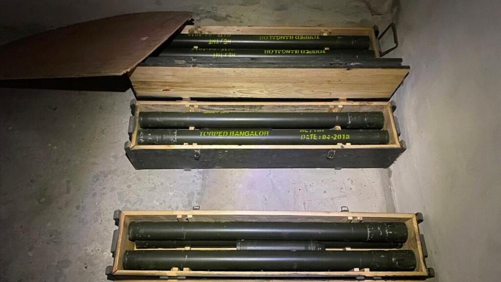 IDF find rockets in raids in Gaza (Photo: IDF) אמל"חים שאותרו על ידי צה"ל בחאן יונס ושג'עאיה