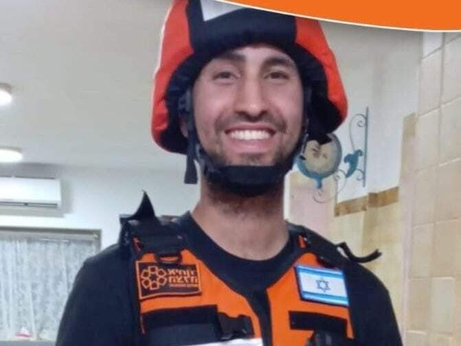 לביא ז"ל במהלך התנדבותו ב"איחוד הצלה" (צילום: באדיבות איחוד ההצלה) מאור לביא ז"ל