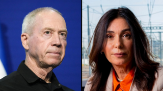 שרת התחבורה מירי רגב ושר הביטחון יואב גלנט שרת התחבורה מירי רגב ושר הביטחון יואב גלנט