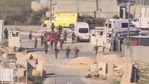 Scene of the attack near Hebron פיגוע הדריסה ליד אל פוואר שבאזור חברון