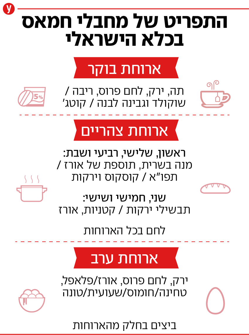 אינפו אינפוגרפיקה אסירי נוחבה שב"ס תפריט כלא